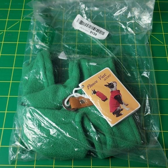Green Fleece Dog jacket - Picture 2 of 5